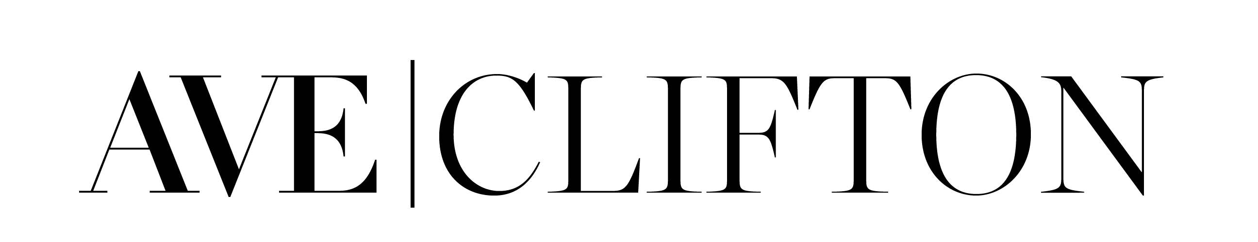 A green sign with the words "Ave Clifton" written in black.